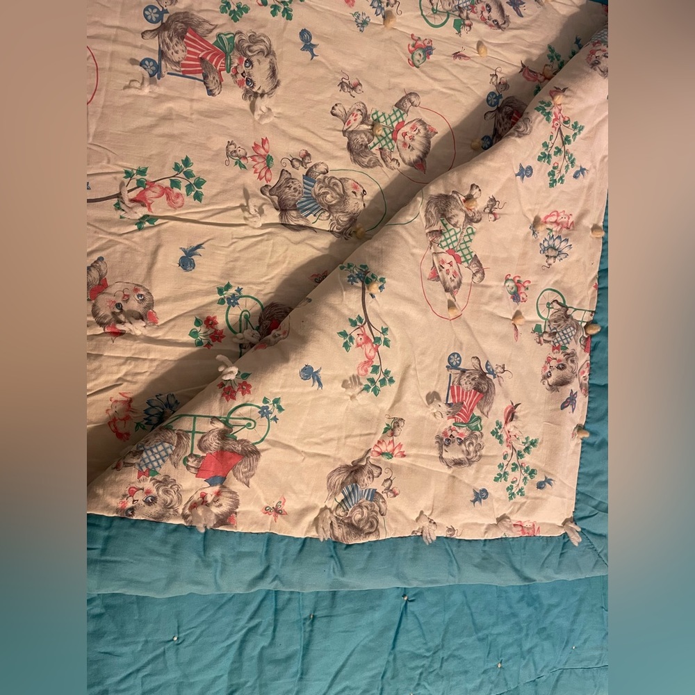 Vintage baby blanket